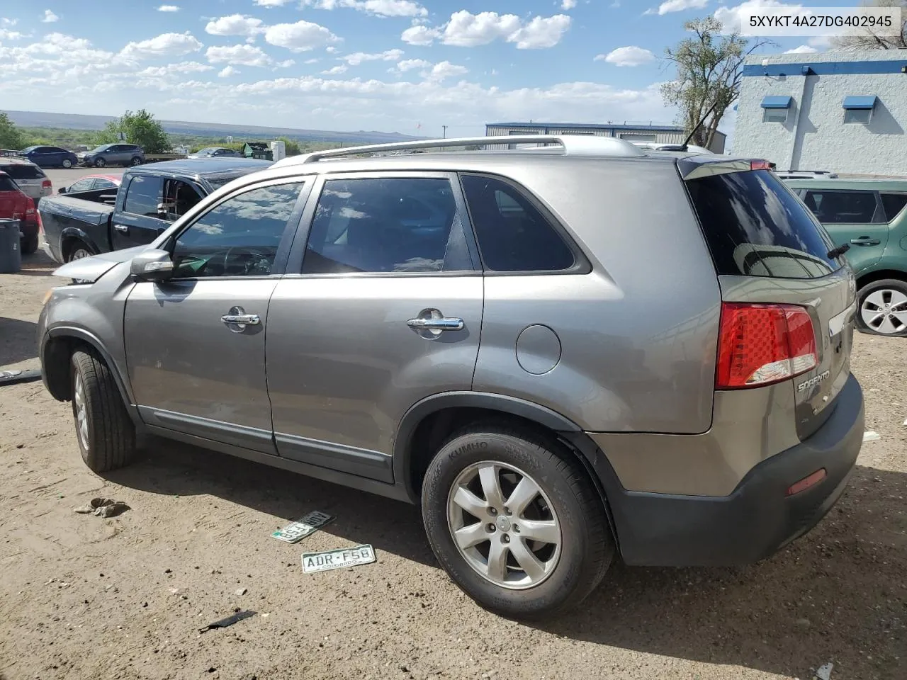 2013 Kia Sorento Lx VIN: 5XYKT4A27DG402945 Lot: 51958684