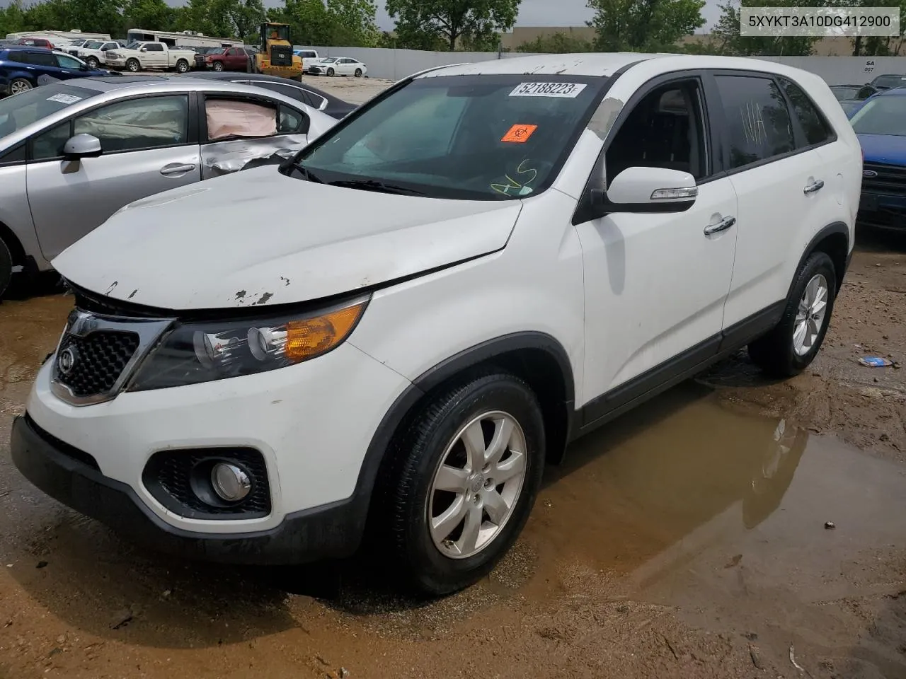 2013 Kia Sorento Lx VIN: 5XYKT3A10DG412900 Lot: 52188223