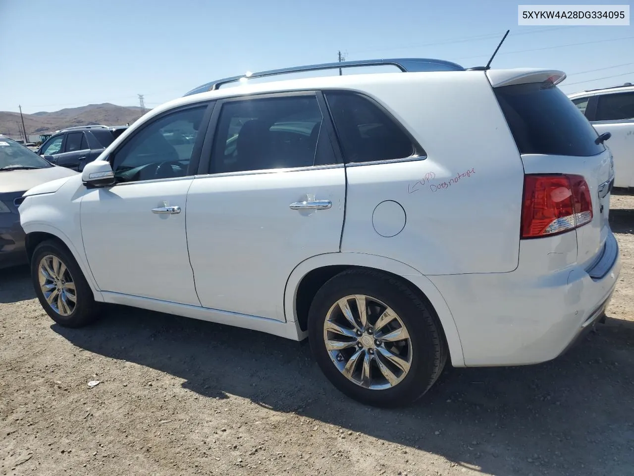 5XYKW4A28DG334095 2013 Kia Sorento Sx