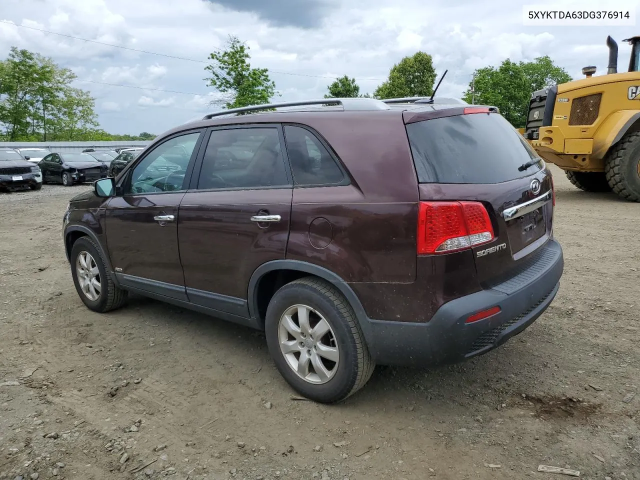 2013 Kia Sorento Lx VIN: 5XYKTDA63DG376914 Lot: 54961724