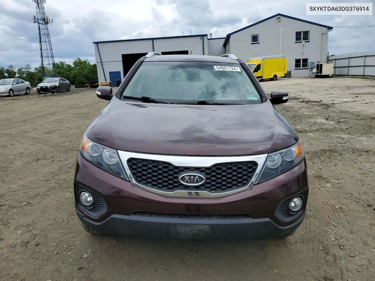 2013 Kia Sorento Lx VIN: 5XYKTDA63DG376914 Lot: 54961724