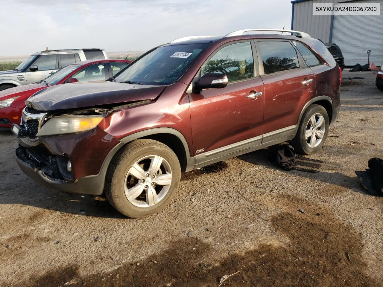 2013 Kia Sorento Ex VIN: 5XYKUDA24DG367200 Lot: 58971734