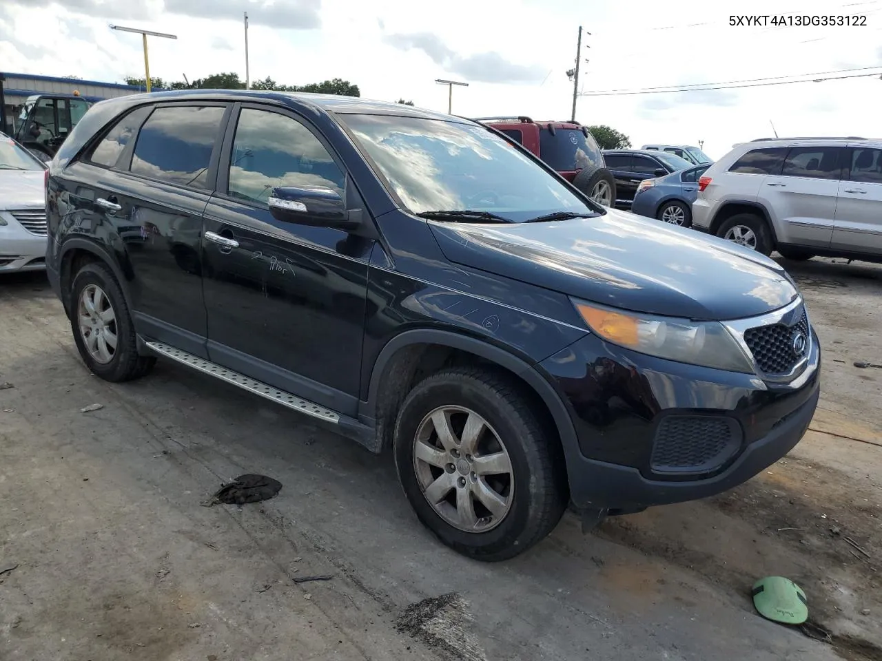 2013 Kia Sorento Lx VIN: 5XYKT4A13DG353122 Lot: 59510823