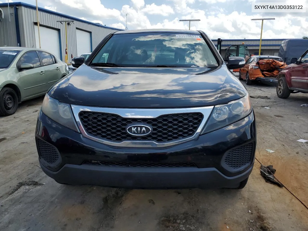 2013 Kia Sorento Lx VIN: 5XYKT4A13DG353122 Lot: 59510823