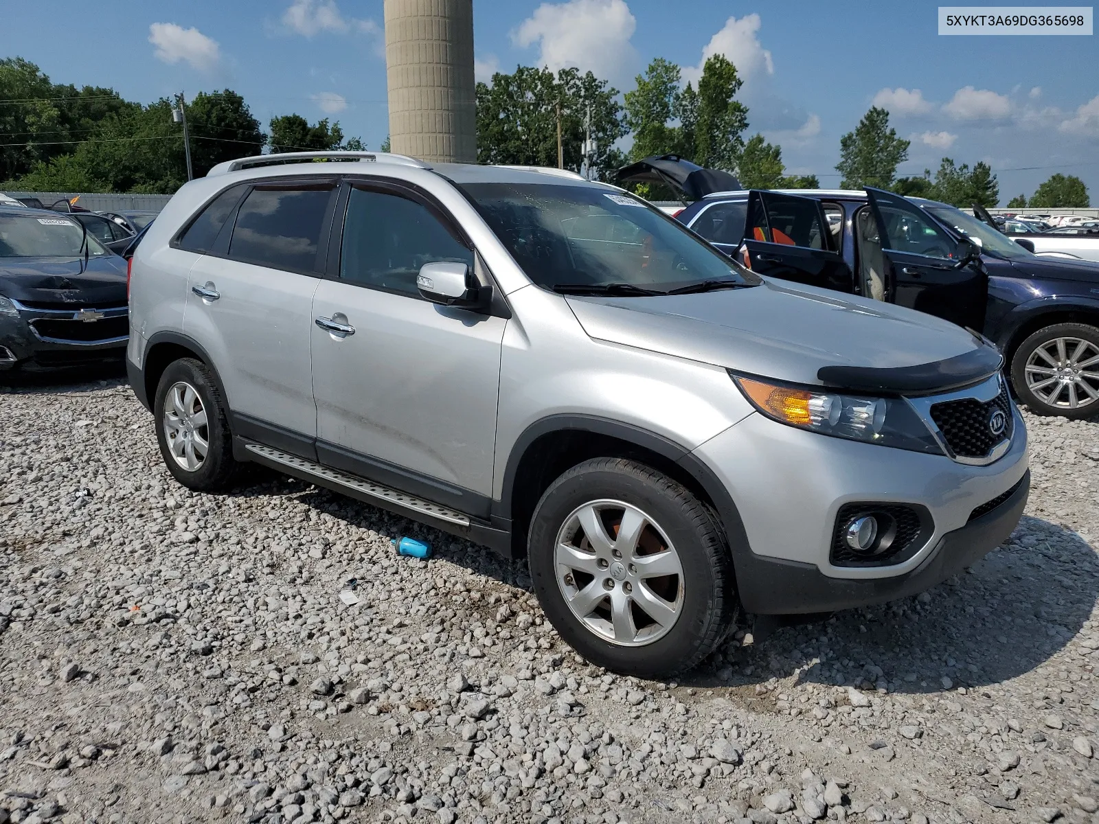 2013 Kia Sorento Lx VIN: 5XYKT3A69DG365698 Lot: 63403254