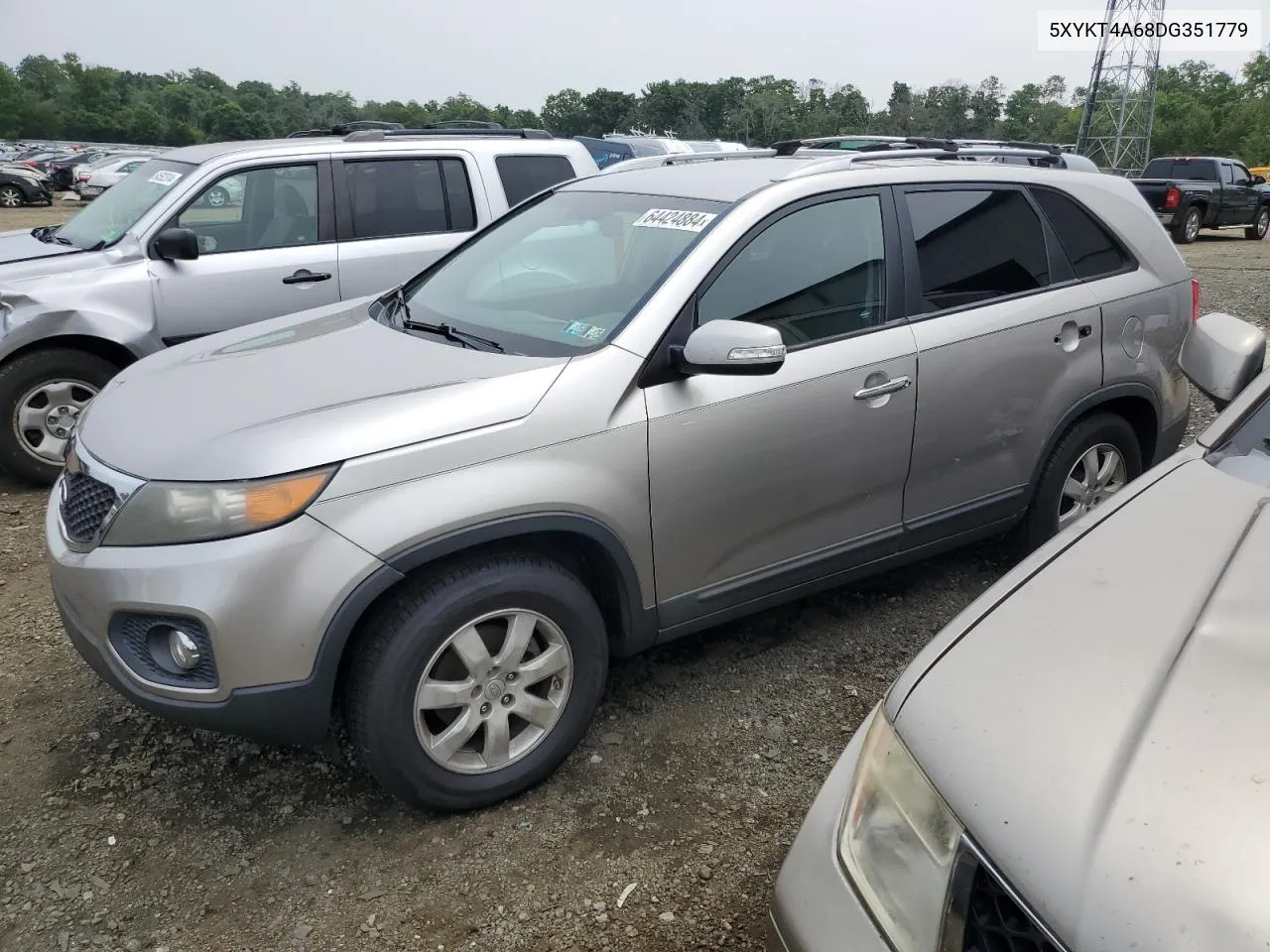 2013 Kia Sorento Lx VIN: 5XYKT4A68DG351779 Lot: 64424884