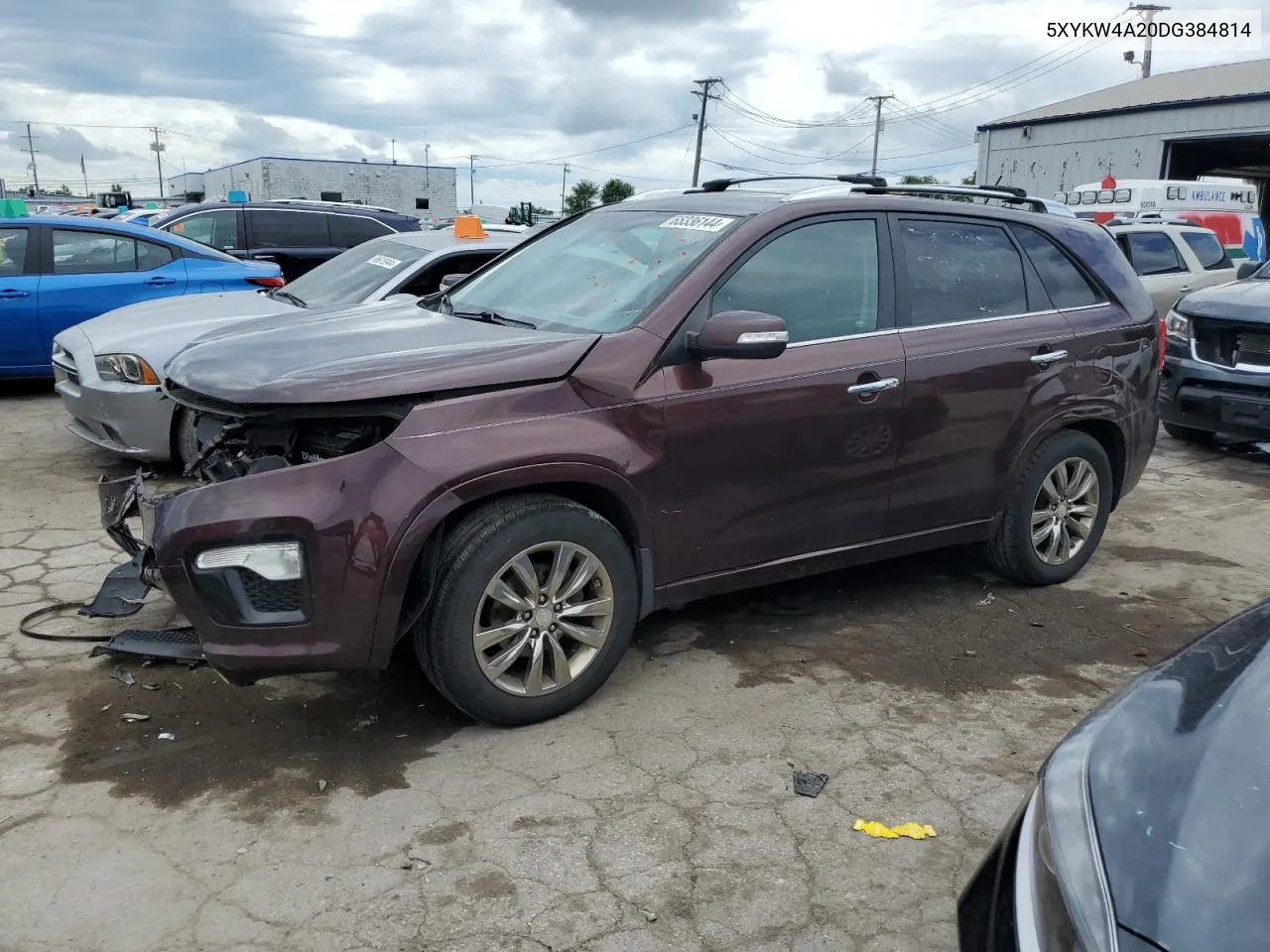 5XYKW4A20DG384814 2013 Kia Sorento Sx