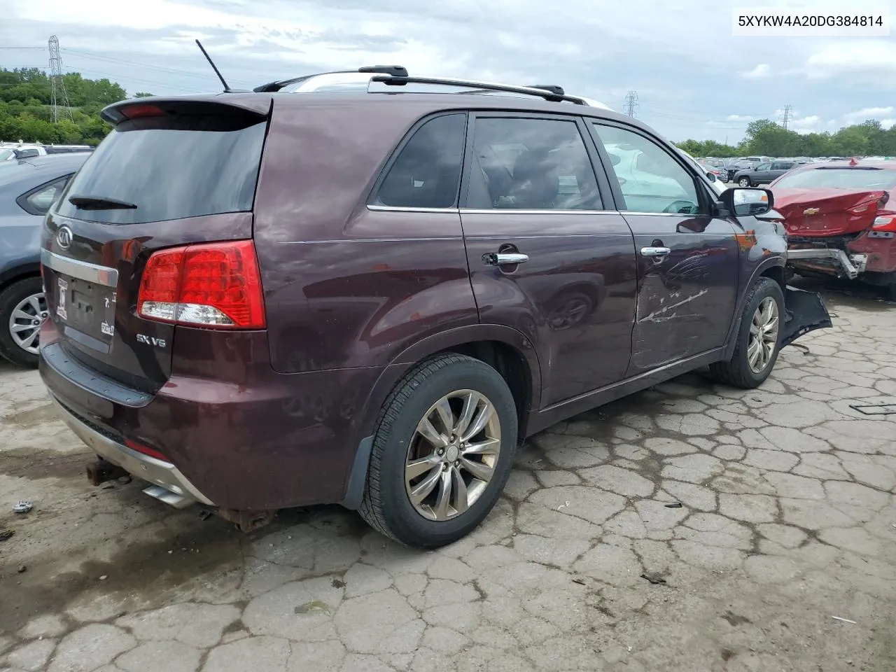 5XYKW4A20DG384814 2013 Kia Sorento Sx