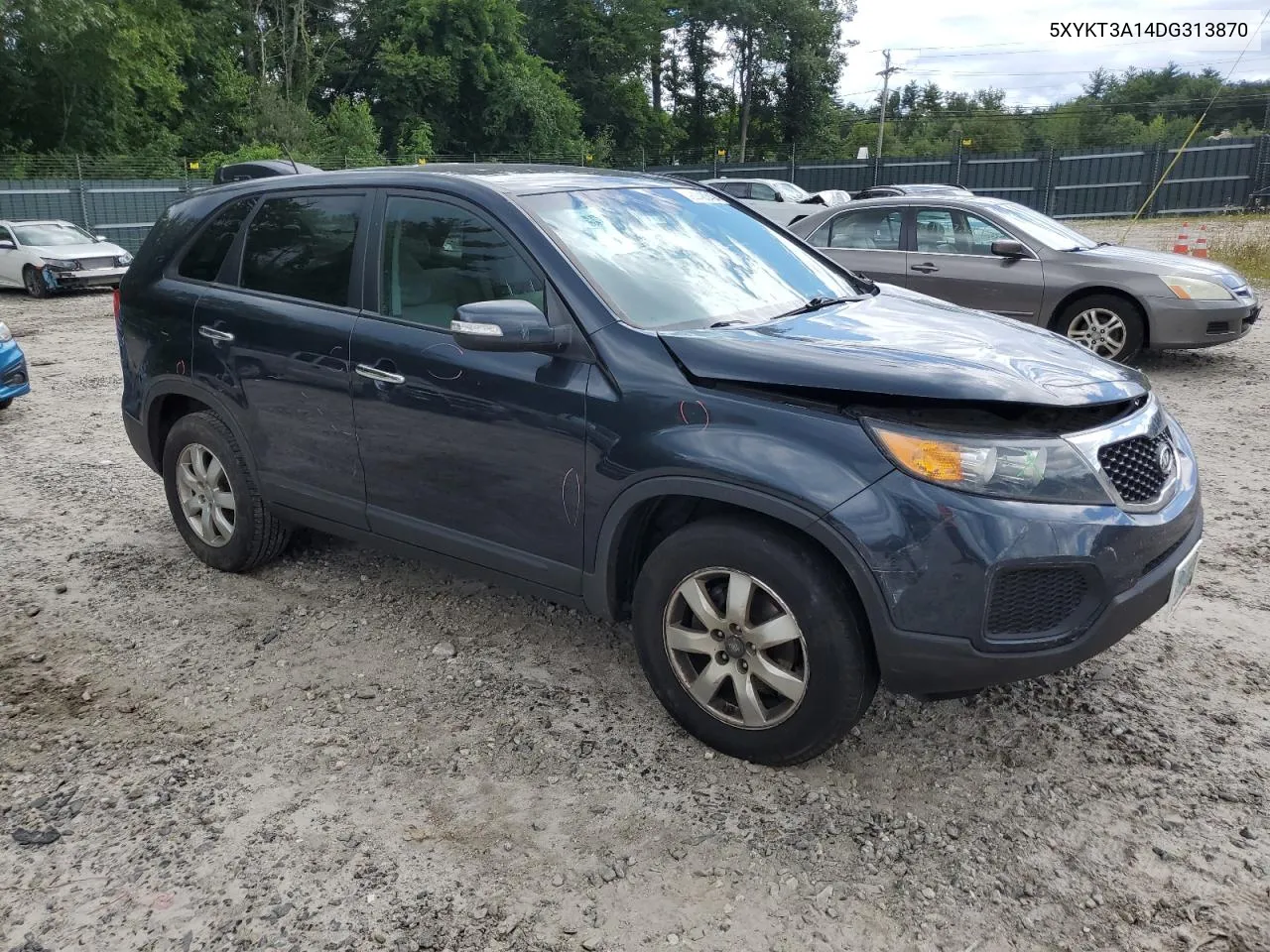 2013 Kia Sorento Lx VIN: 5XYKT3A14DG313870 Lot: 66483494