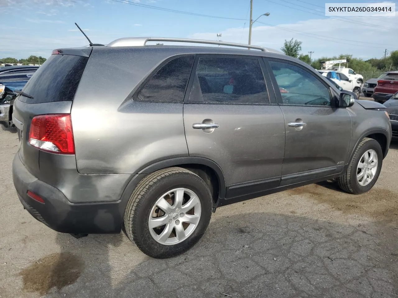 2013 Kia Sorento Lx VIN: 5XYKTDA26DG349414 Lot: 69200994