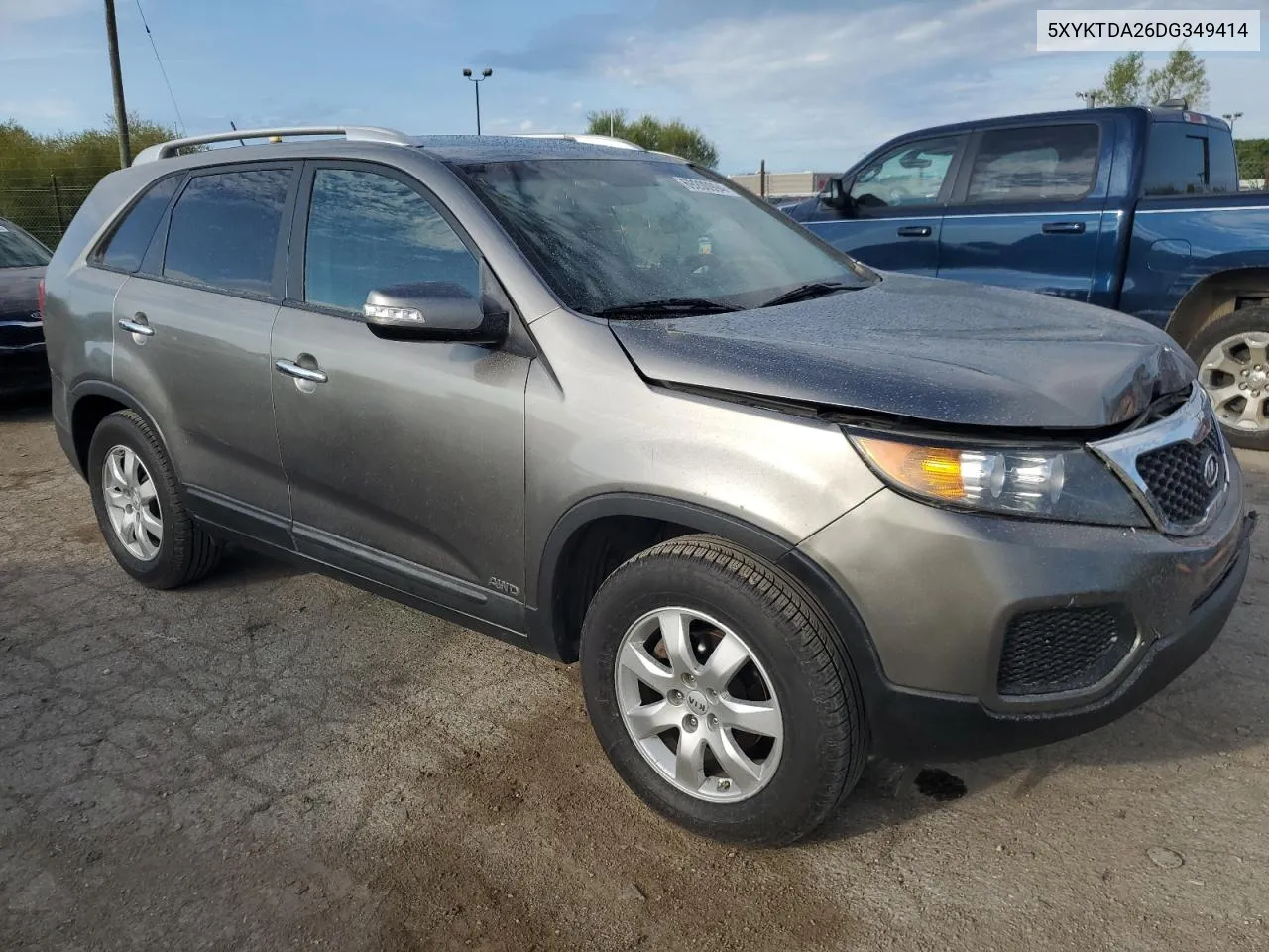 2013 Kia Sorento Lx VIN: 5XYKTDA26DG349414 Lot: 69200994