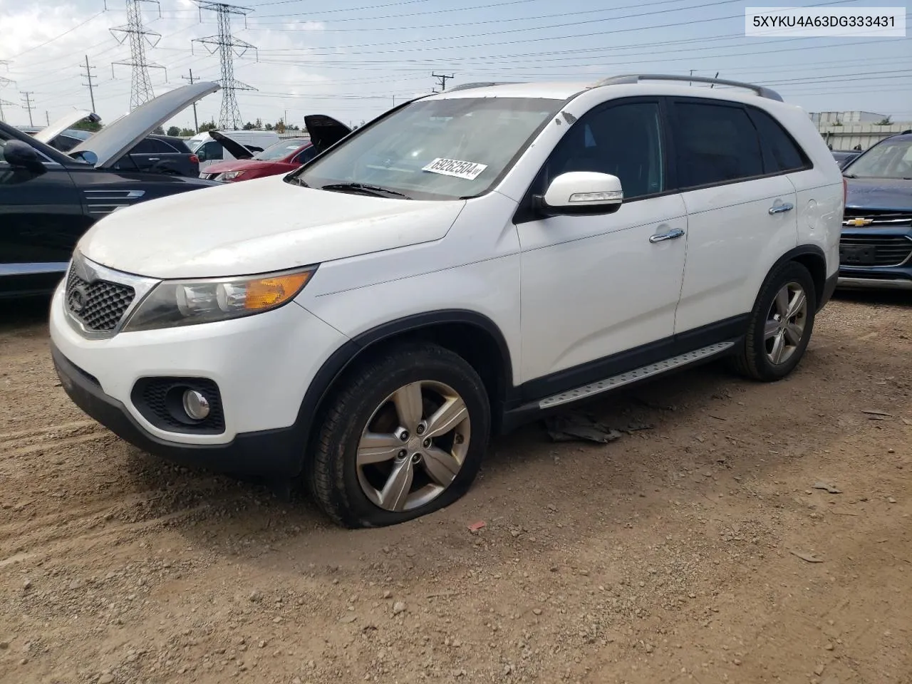 2013 Kia Sorento Ex VIN: 5XYKU4A63DG333431 Lot: 69262504