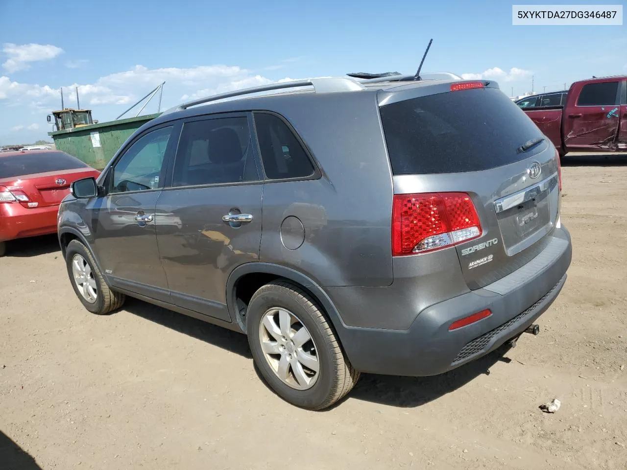 2013 Kia Sorento Lx VIN: 5XYKTDA27DG346487 Lot: 69640714