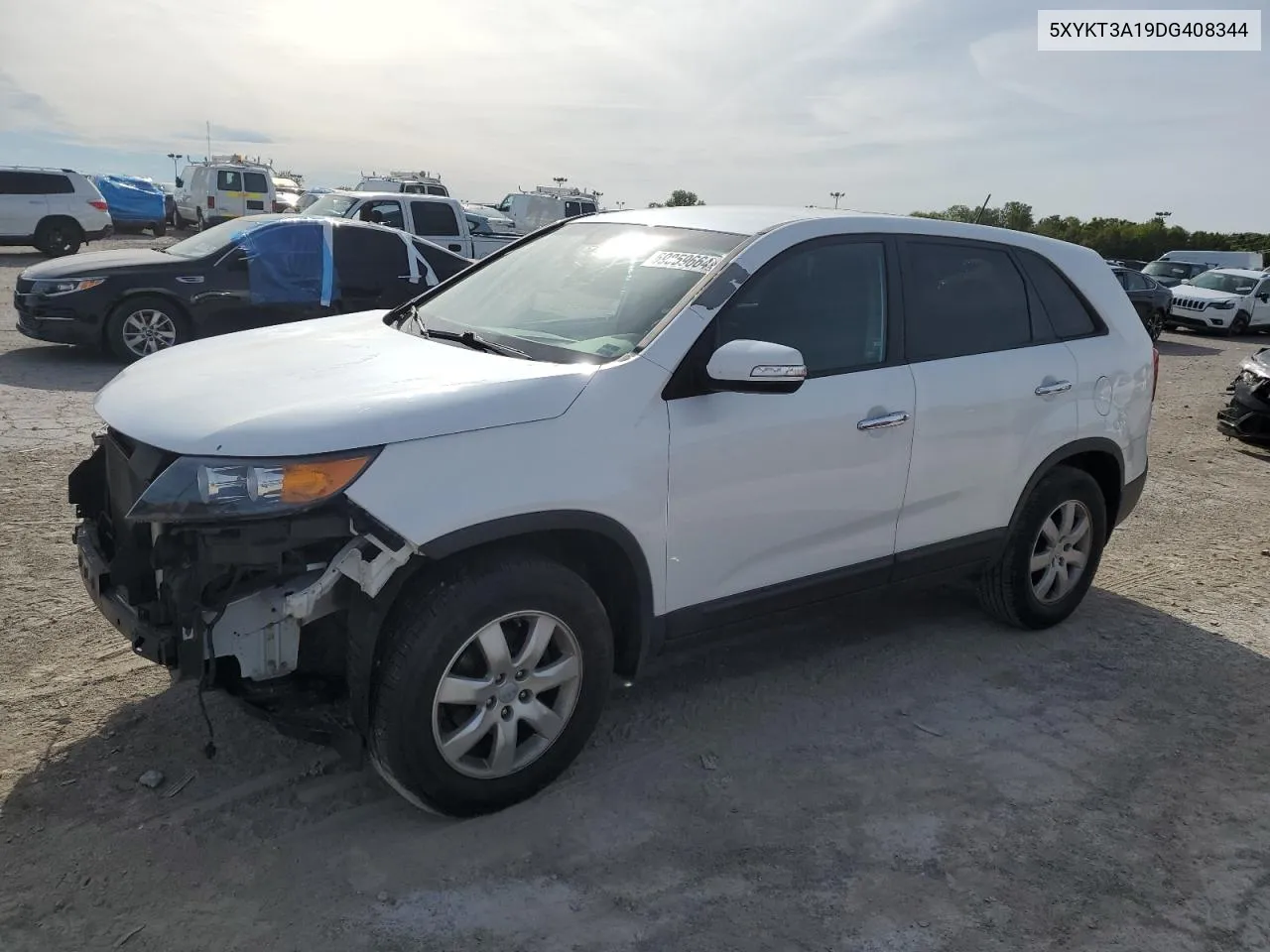 2013 Kia Sorento Lx VIN: 5XYKT3A19DG408344 Lot: 69859664