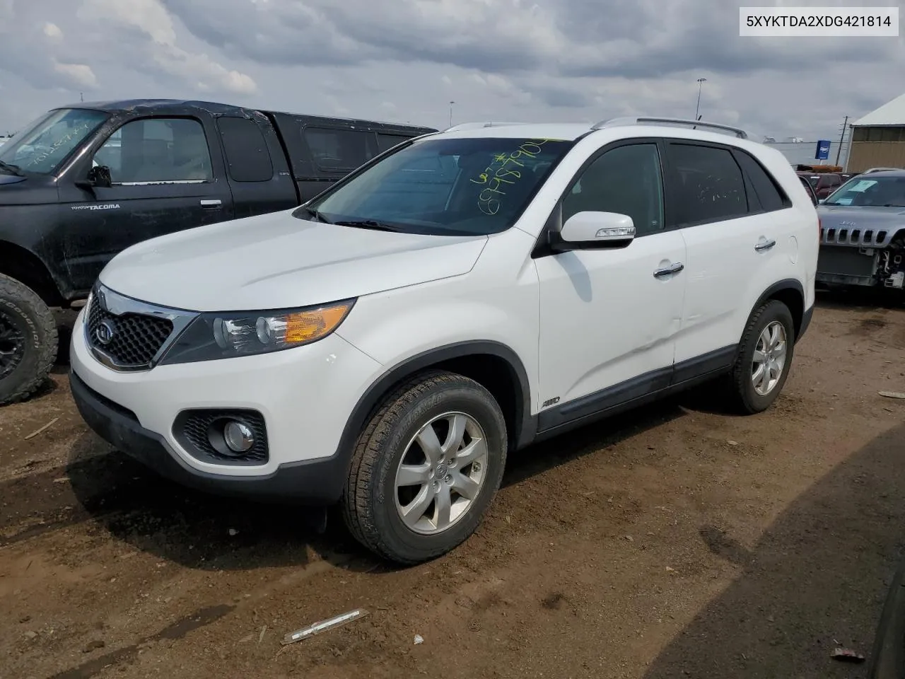 2013 Kia Sorento Lx VIN: 5XYKTDA2XDG421814 Lot: 69987904