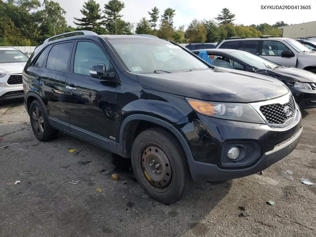 2013 Kia Sorento Ex VIN: 5XYKUDA29DG413605 Lot: 70008504