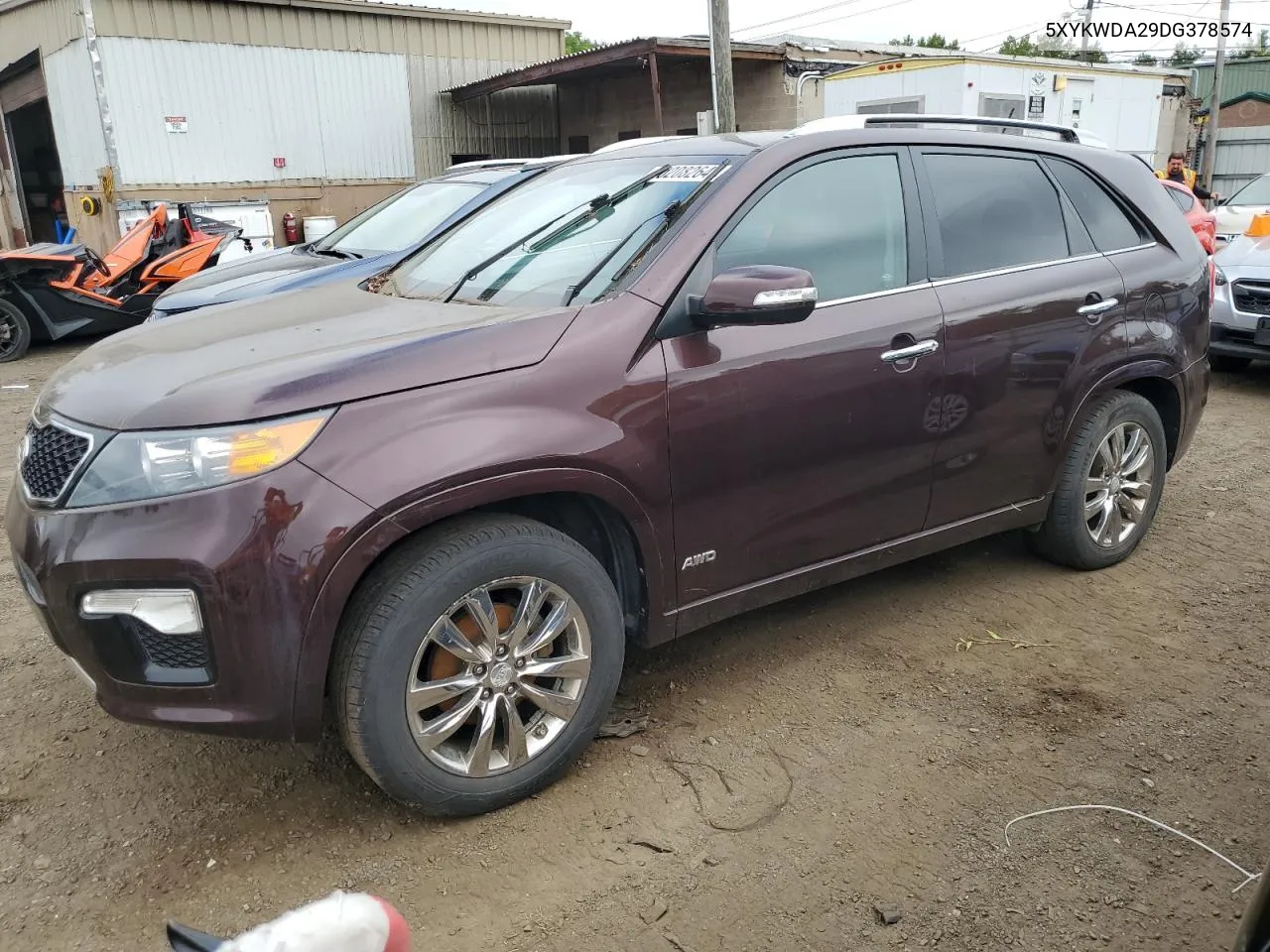 2013 Kia Sorento Sx VIN: 5XYKWDA29DG378574 Lot: 70208264