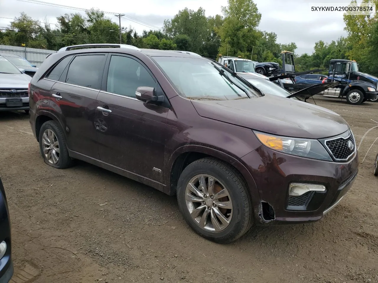 5XYKWDA29DG378574 2013 Kia Sorento Sx