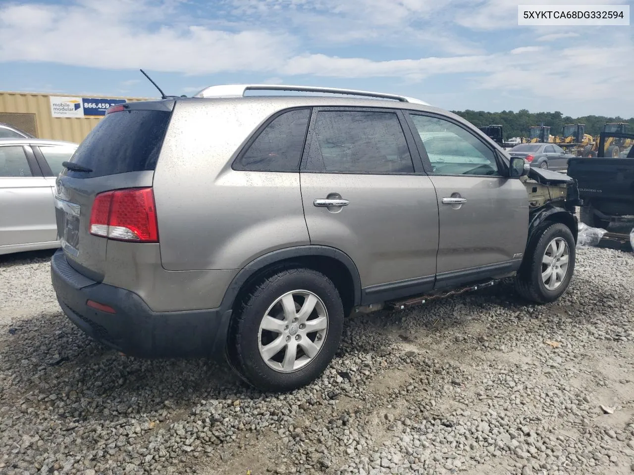 2013 Kia Sorento Lx VIN: 5XYKTCA68DG332594 Lot: 70284224