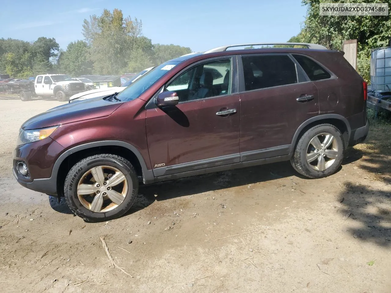 2013 Kia Sorento Ex VIN: 5XYKUDA2XDG374586 Lot: 71041164