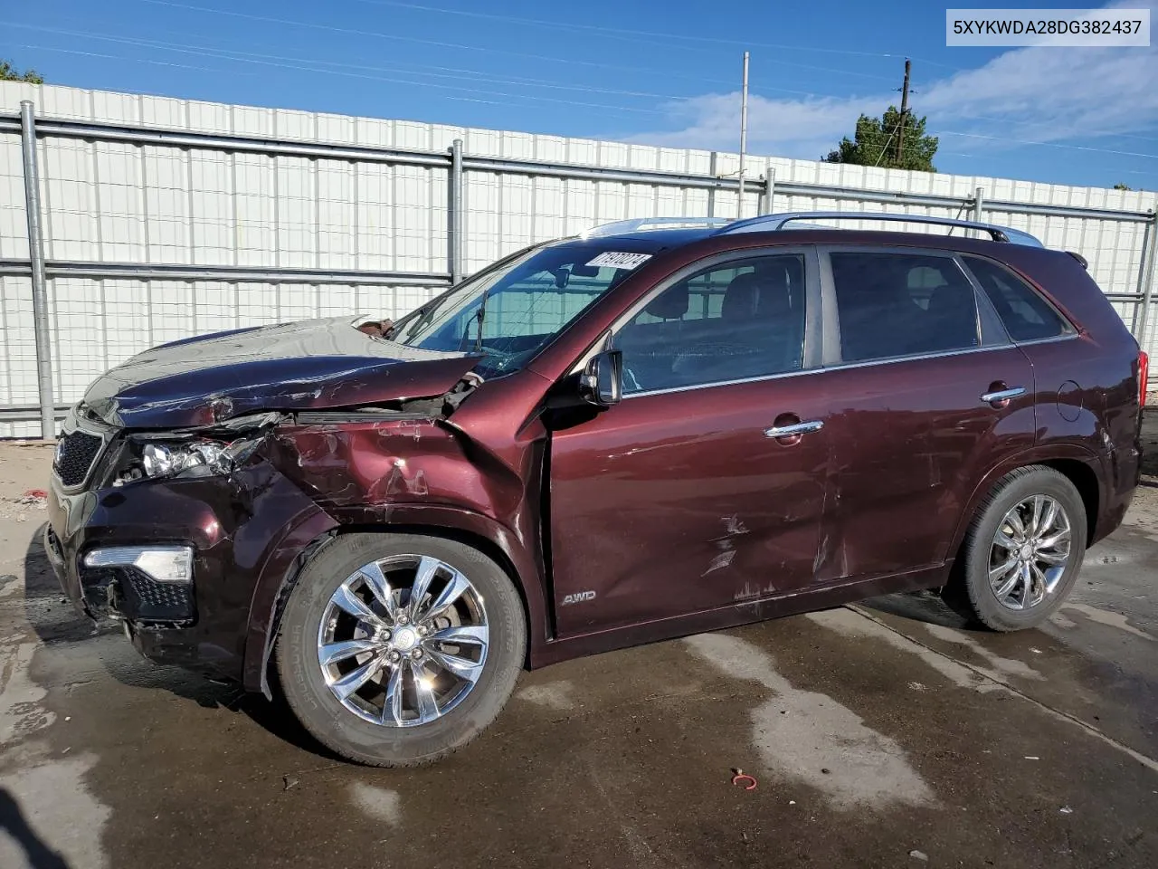 2013 Kia Sorento Sx VIN: 5XYKWDA28DG382437 Lot: 71970274