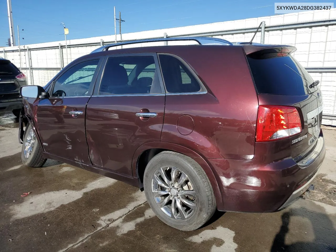 5XYKWDA28DG382437 2013 Kia Sorento Sx