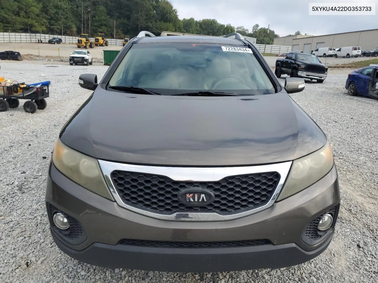 2013 Kia Sorento Ex VIN: 5XYKU4A22DG353733 Lot: 72283434