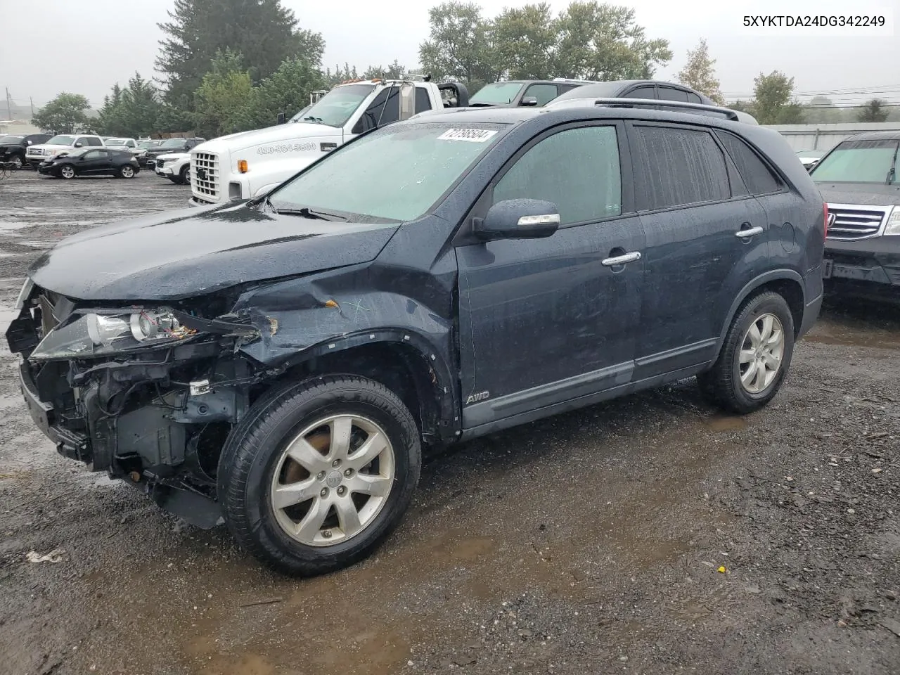 2013 Kia Sorento Lx VIN: 5XYKTDA24DG342249 Lot: 72798504