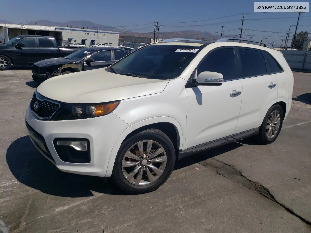 2013 Kia Sorento Sx VIN: 5XYKW4A26DG370822 Lot: 72863024