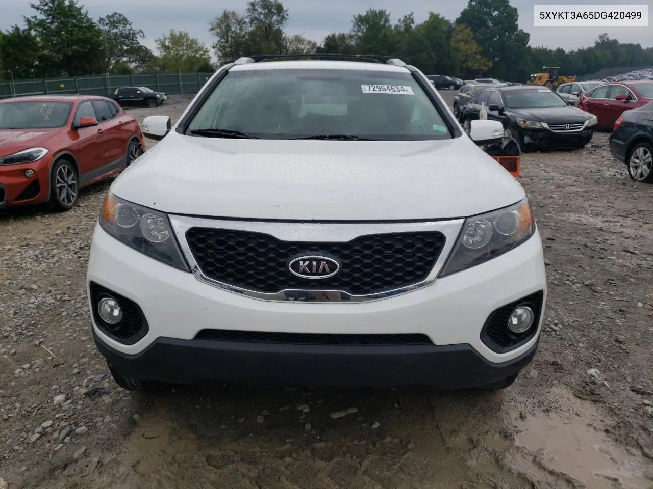 2013 Kia Sorento Lx VIN: 5XYKT3A65DG420499 Lot: 72964634