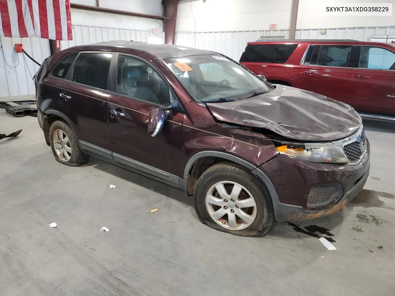 2013 Kia Sorento Lx VIN: 5XYKT3A1XDG358229 Lot: 73549124