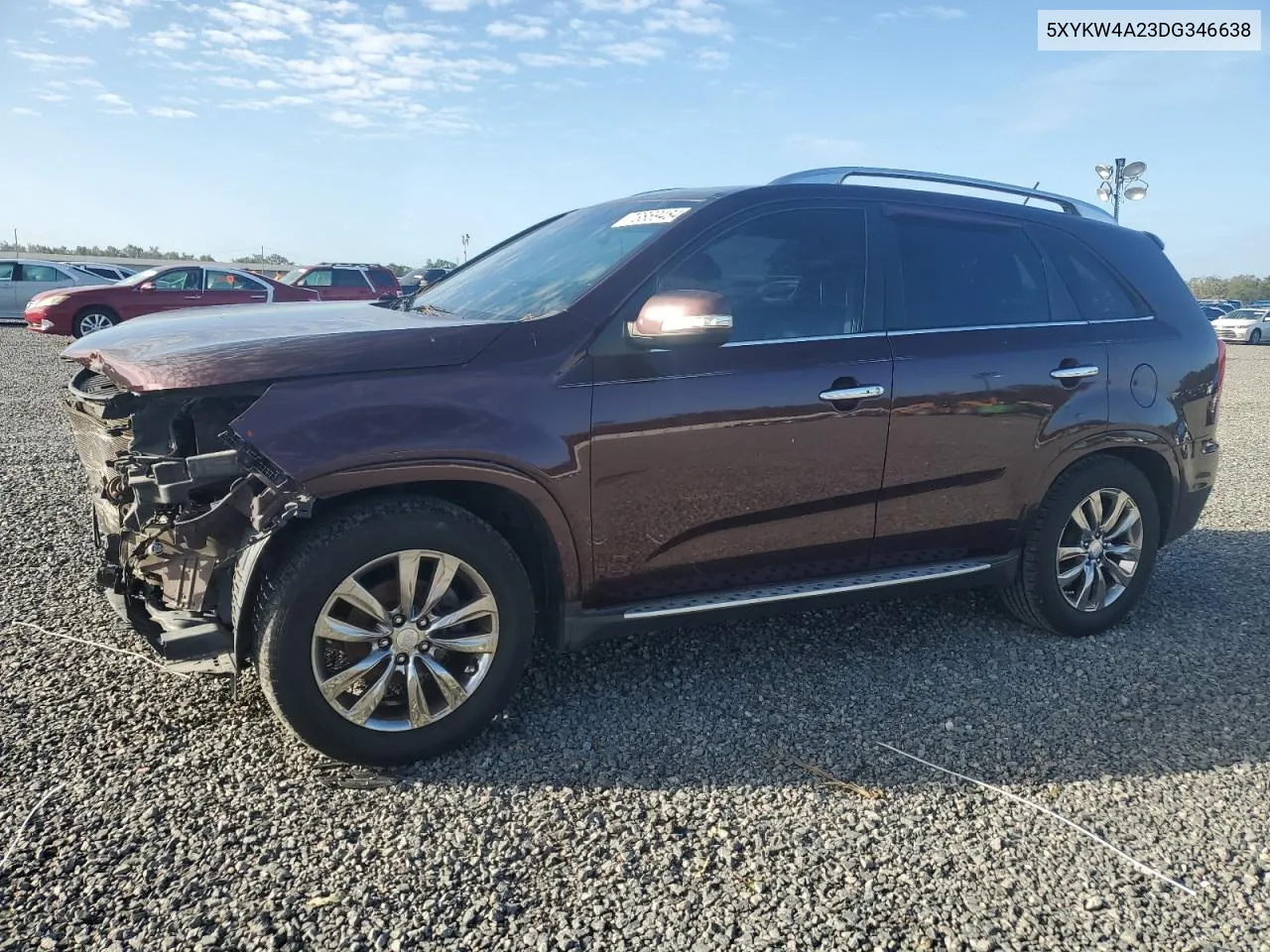 2013 Kia Sorento Sx VIN: 5XYKW4A23DG346638 Lot: 73869484