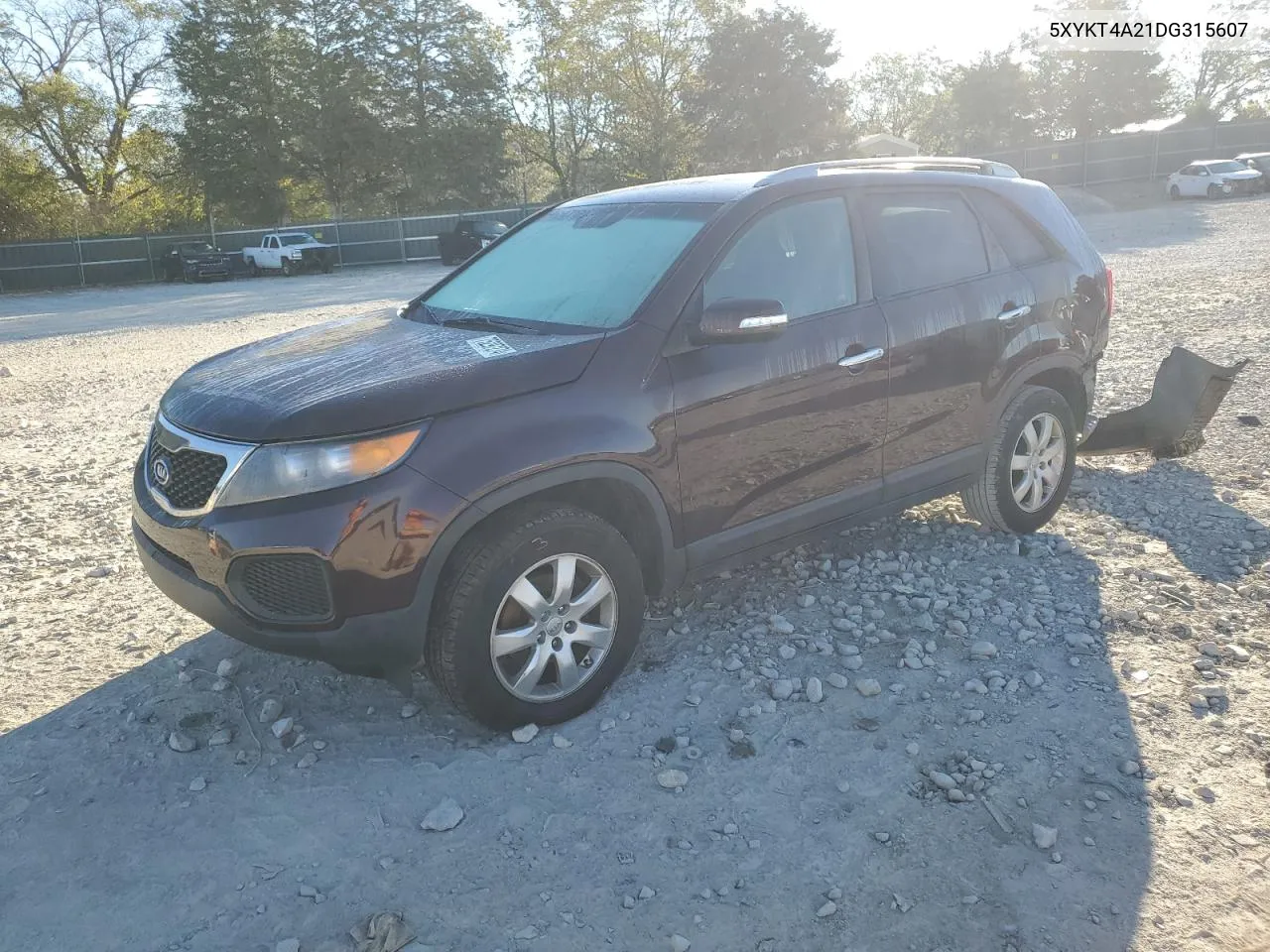 2013 Kia Sorento Lx VIN: 5XYKT4A21DG315607 Lot: 75297274