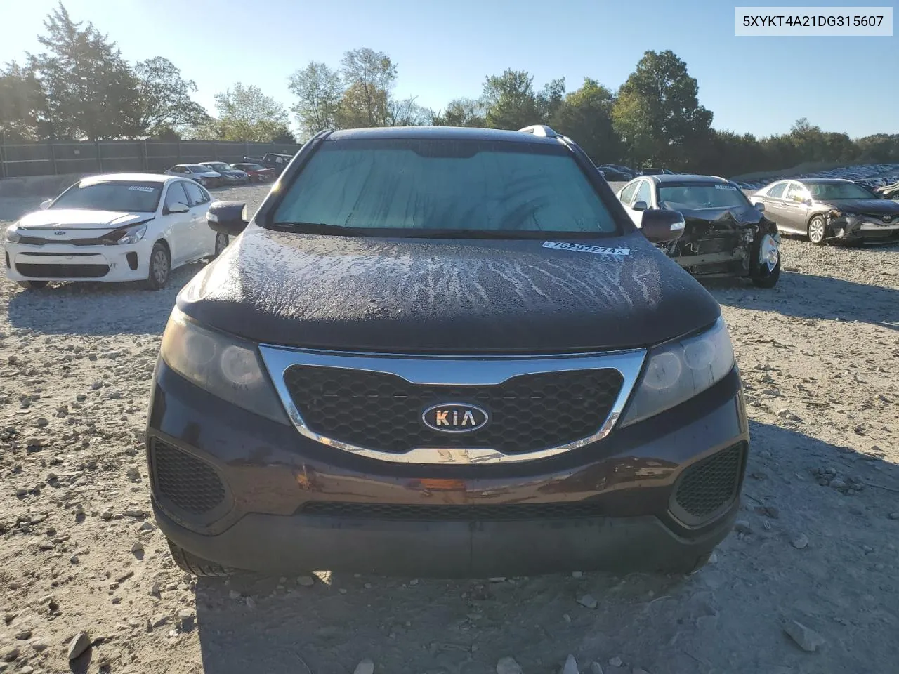 2013 Kia Sorento Lx VIN: 5XYKT4A21DG315607 Lot: 75297274