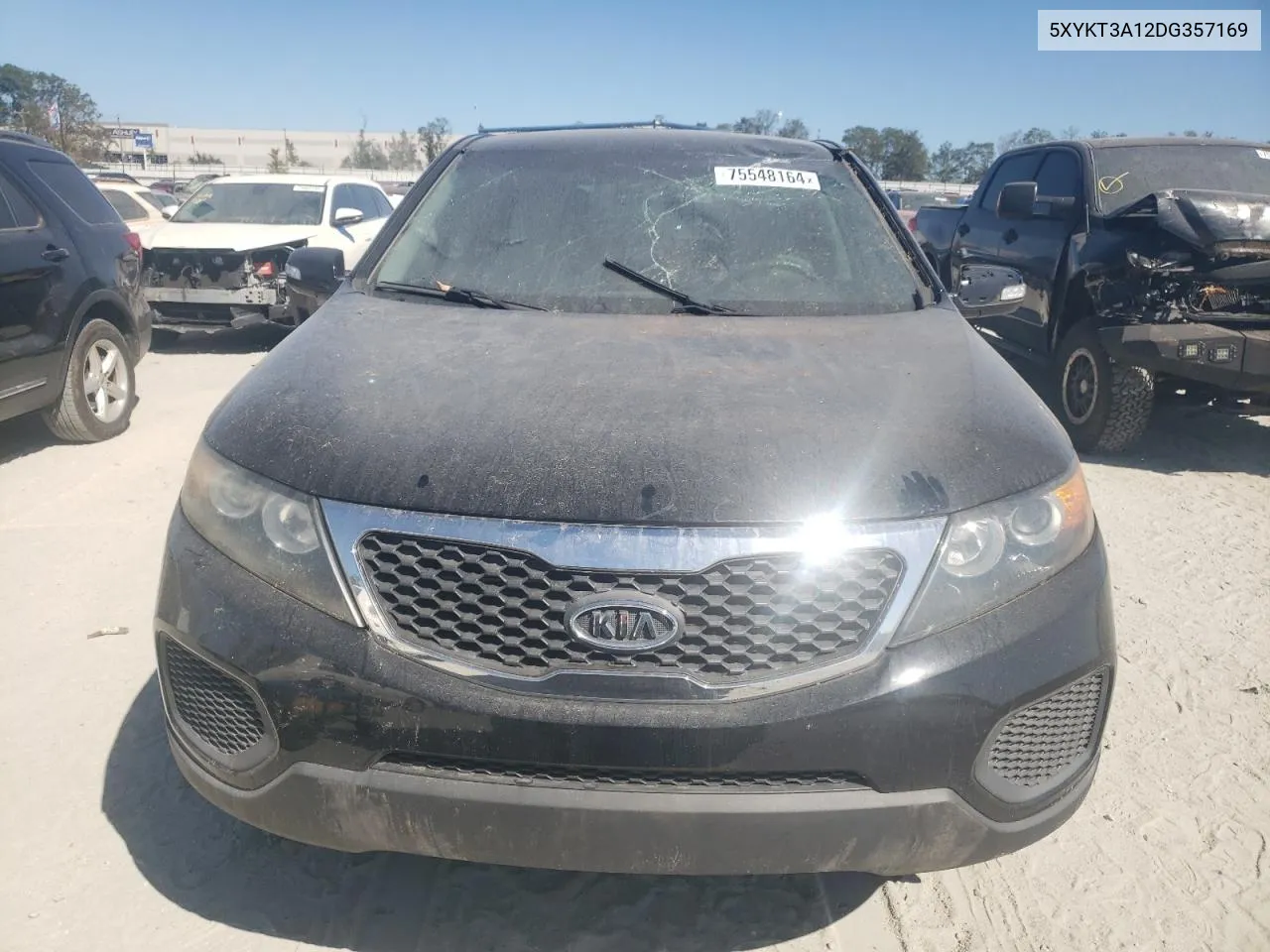 2013 Kia Sorento Lx VIN: 5XYKT3A12DG357169 Lot: 75548164