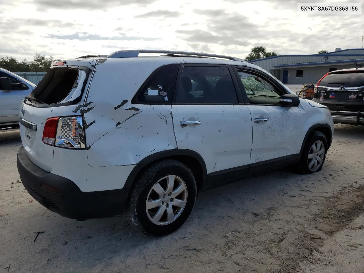 2013 Kia Sorento Lx VIN: 5XYKT3A67DG363156 Lot: 76142274