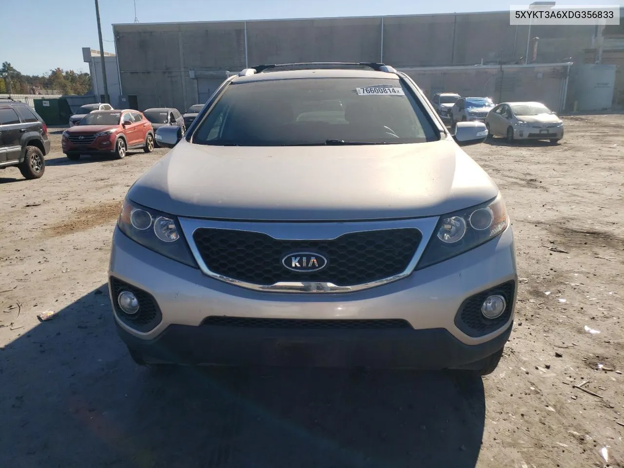 2013 Kia Sorento Lx VIN: 5XYKT3A6XDG356833 Lot: 76600814