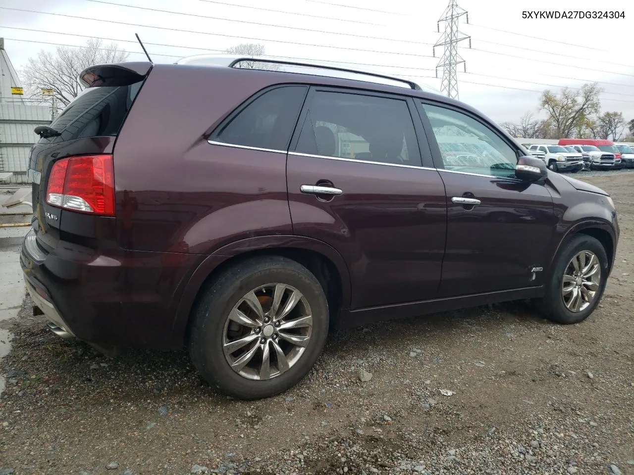 2013 Kia Sorento Sx VIN: 5XYKWDA27DG324304 Lot: 76793864