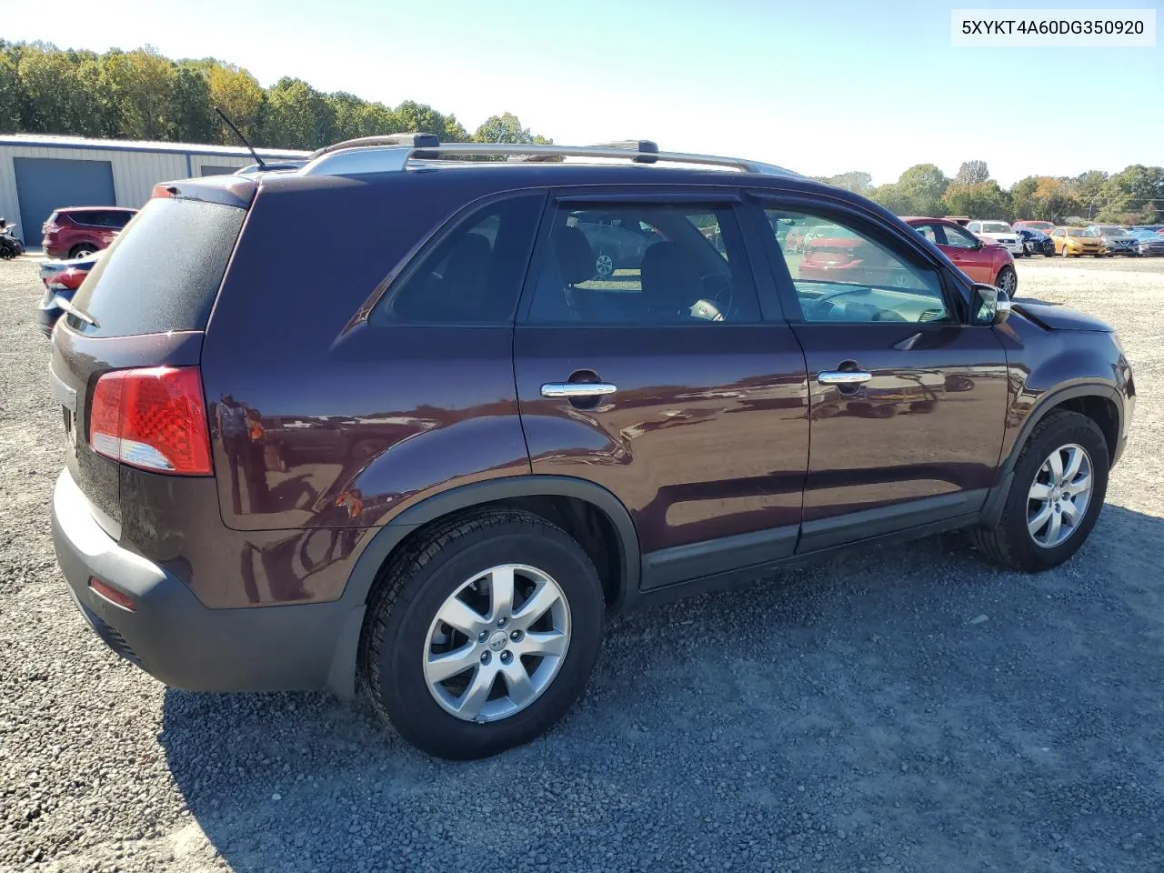 2013 Kia Sorento Lx VIN: 5XYKT4A60DG350920 Lot: 76864934