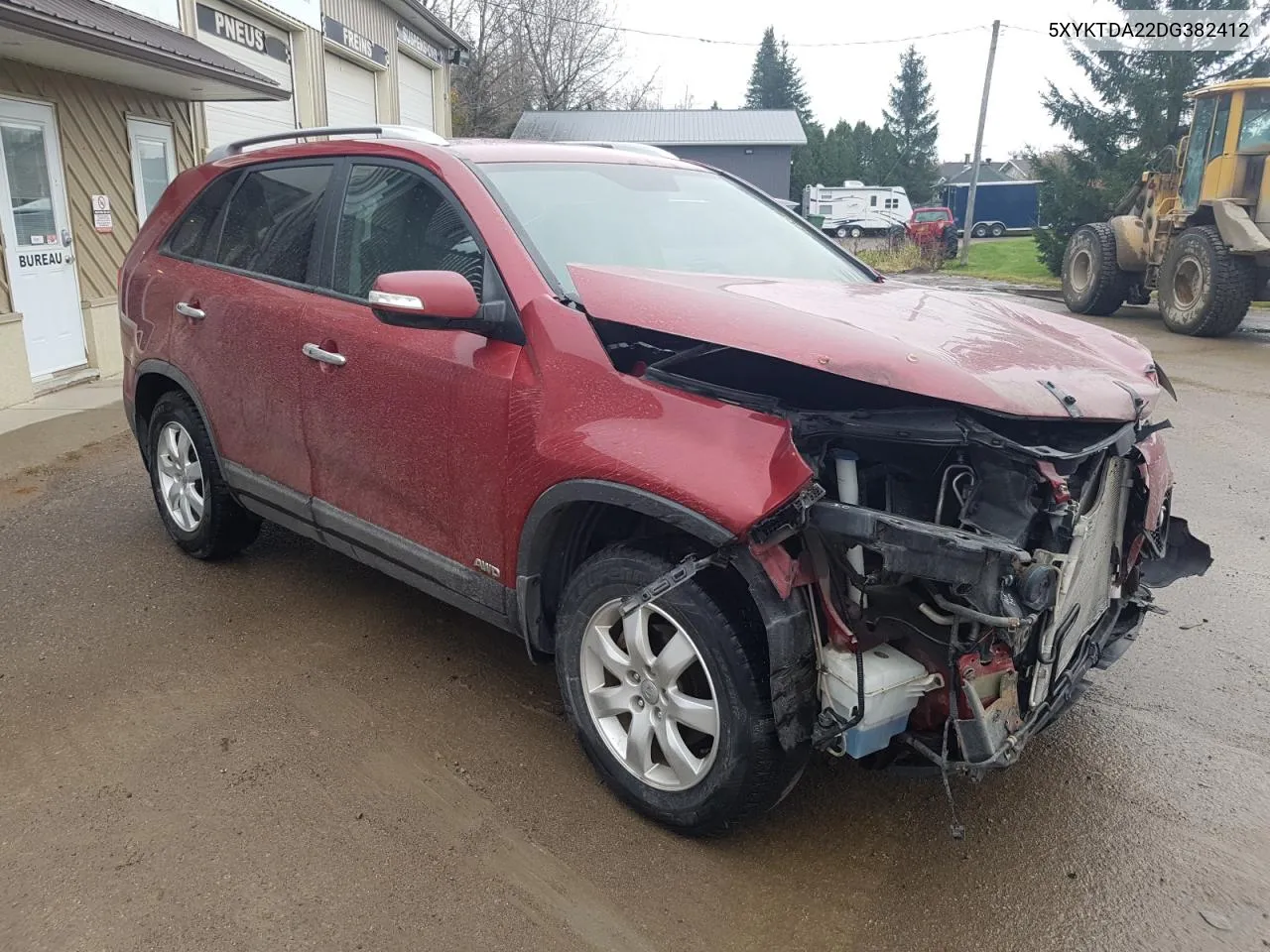 2013 Kia Sorento Lx VIN: 5XYKTDA22DG382412 Lot: 76880764