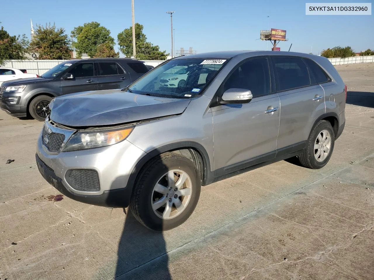 2013 Kia Sorento Lx VIN: 5XYKT3A11DG332960 Lot: 77779924