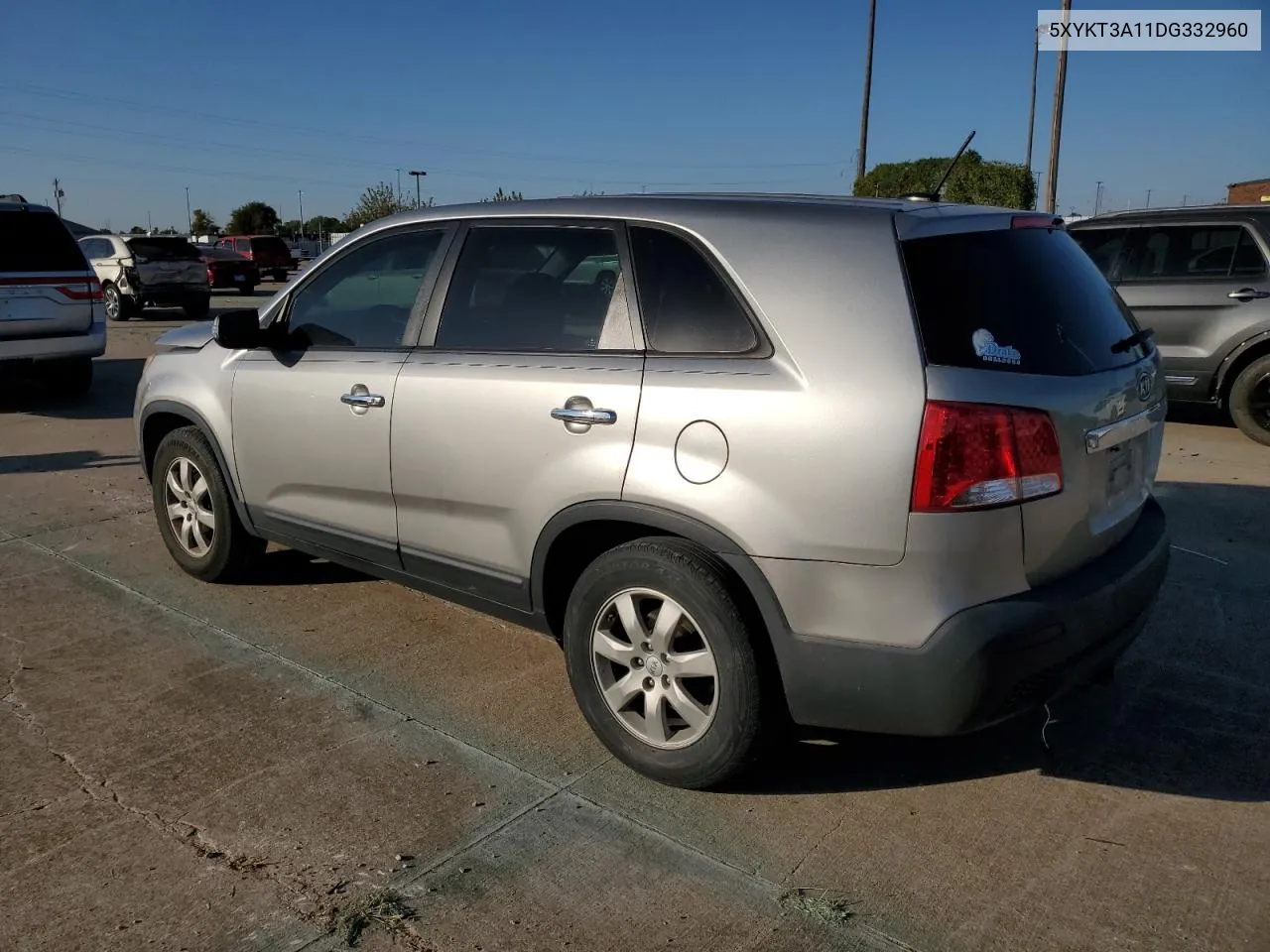 2013 Kia Sorento Lx VIN: 5XYKT3A11DG332960 Lot: 77779924