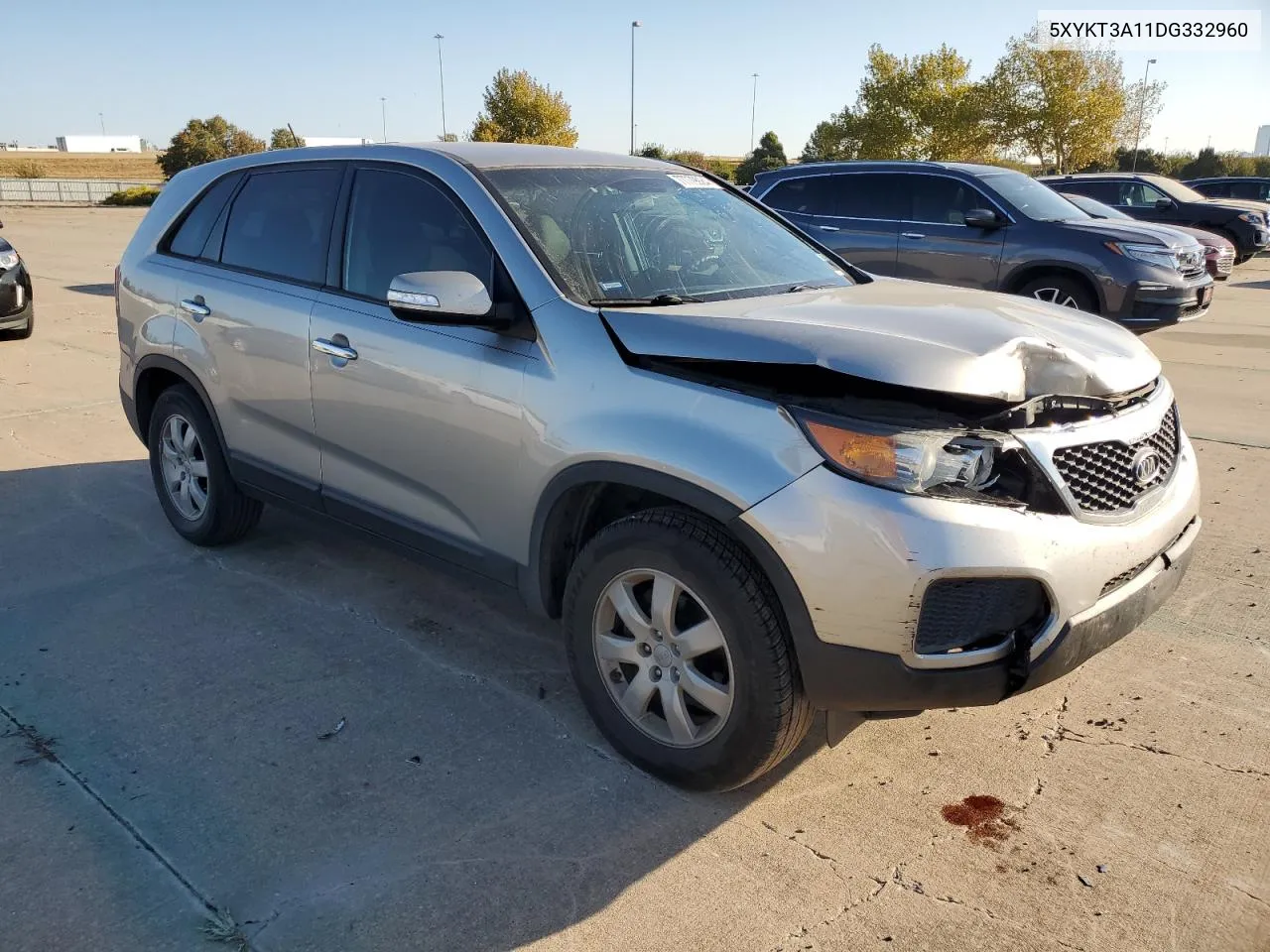 2013 Kia Sorento Lx VIN: 5XYKT3A11DG332960 Lot: 77779924