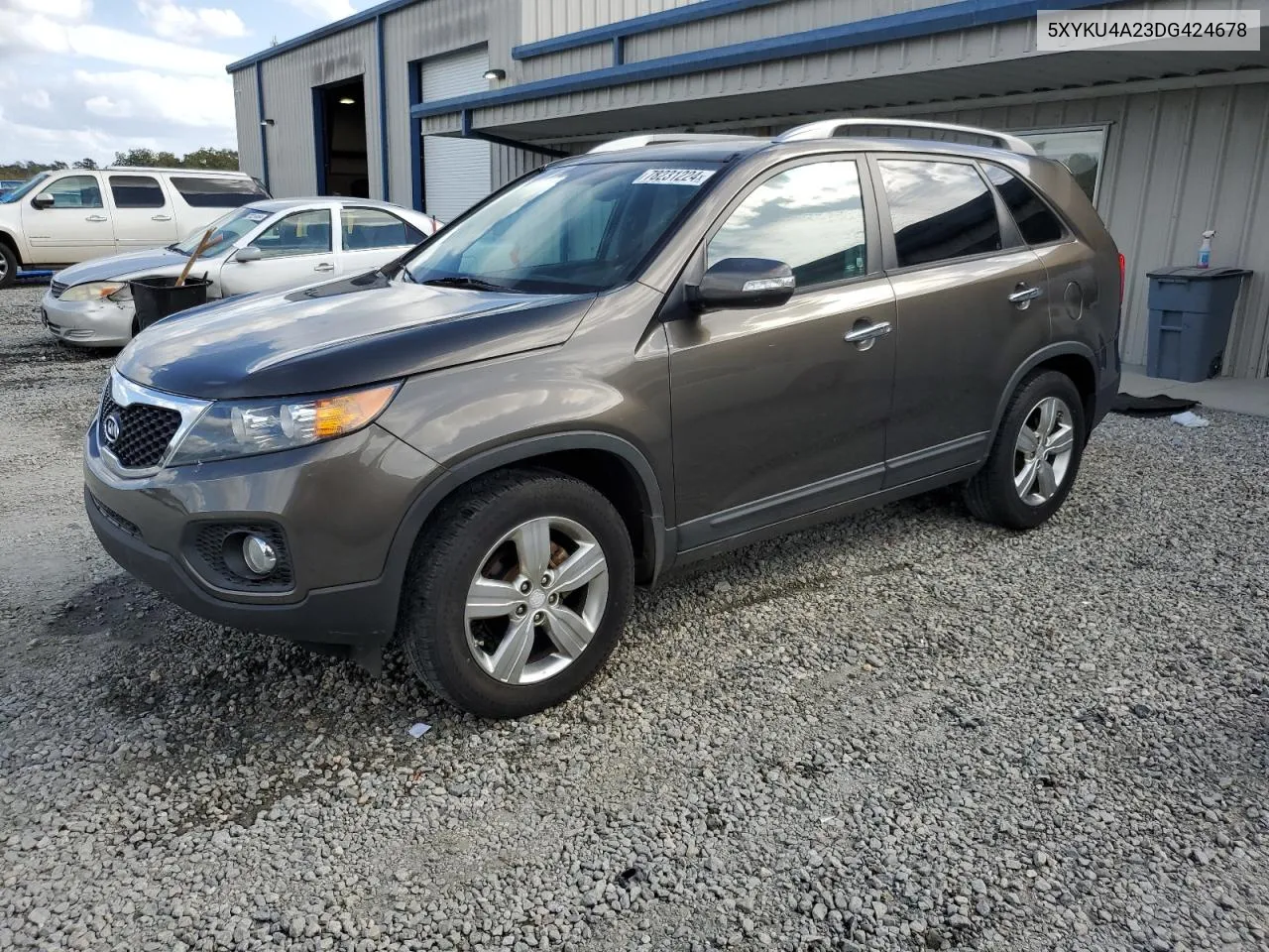 2013 Kia Sorento Ex VIN: 5XYKU4A23DG424678 Lot: 78231224