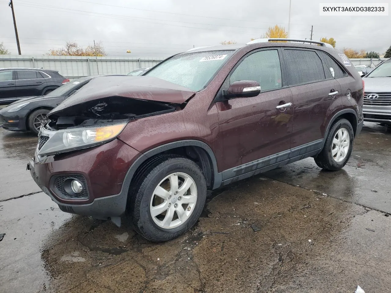 2013 Kia Sorento Lx VIN: 5XYKT3A6XDG382333 Lot: 78526874