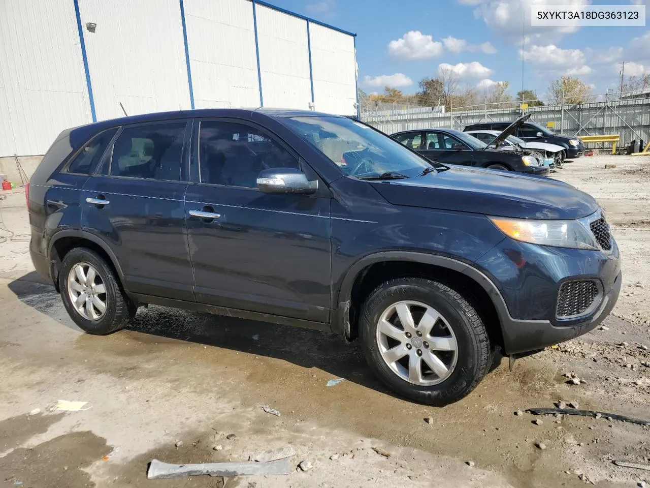 2013 Kia Sorento Lx VIN: 5XYKT3A18DG363123 Lot: 78610204