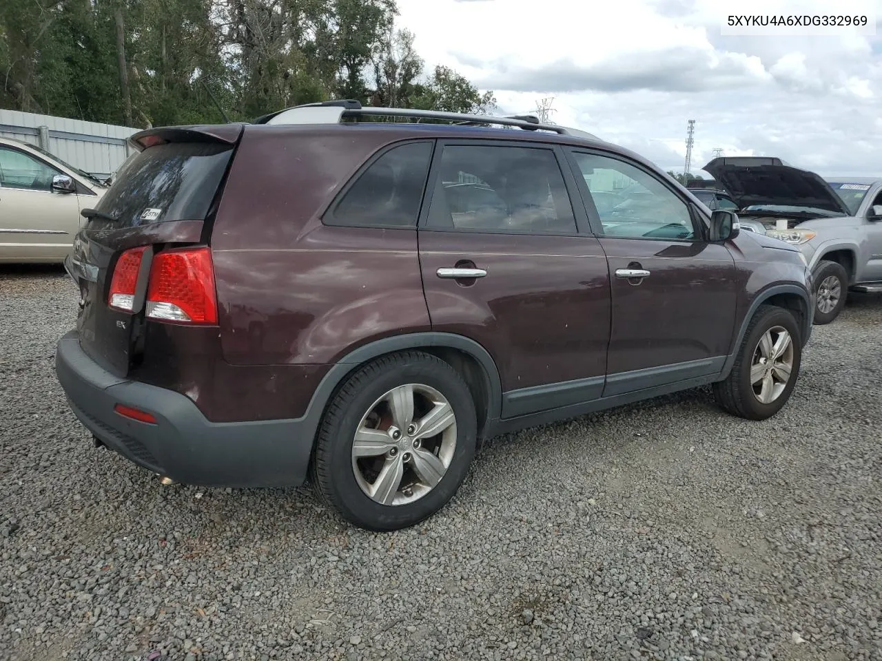 2013 Kia Sorento Ex VIN: 5XYKU4A6XDG332969 Lot: 78698374