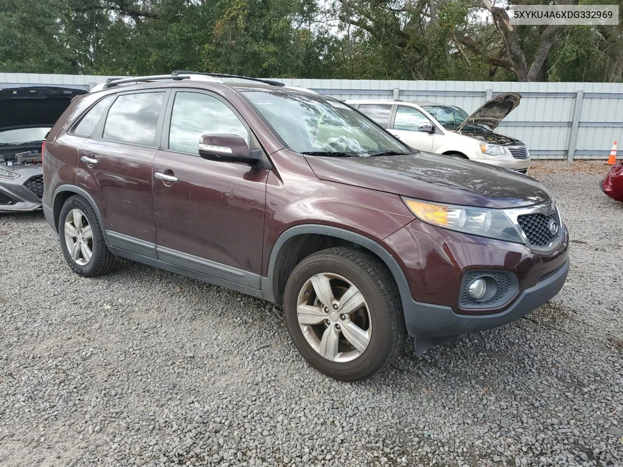 2013 Kia Sorento Ex VIN: 5XYKU4A6XDG332969 Lot: 78698374