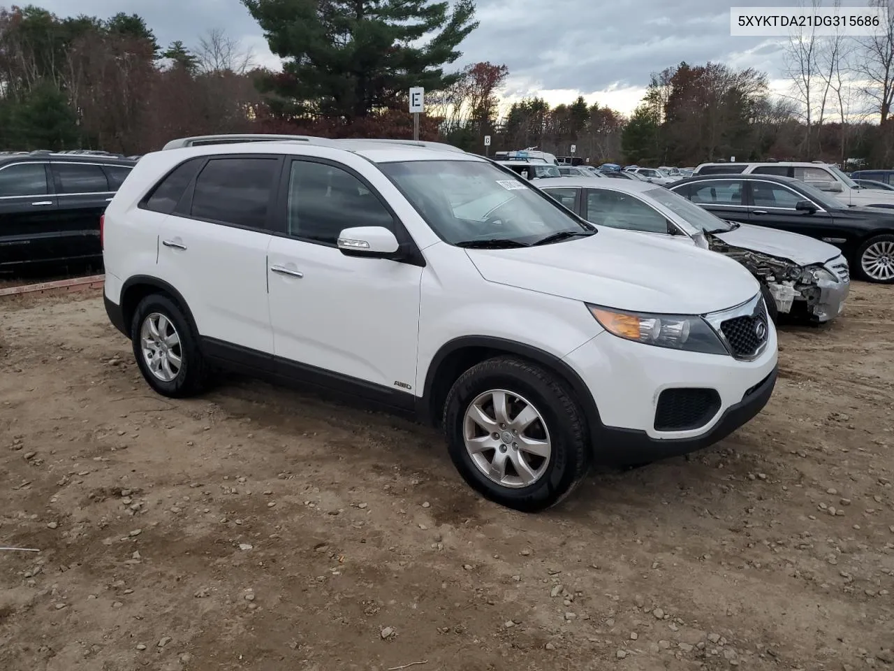 2013 Kia Sorento Lx VIN: 5XYKTDA21DG315686 Lot: 79781144