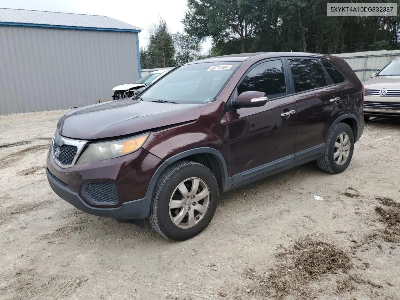 2013 Kia Sorento Lx VIN: 5XYKT4A10DG332387 Lot: 80292994